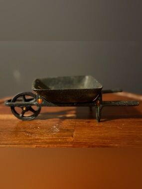 Vintage Wilton Cast Iron Wheelbarrow